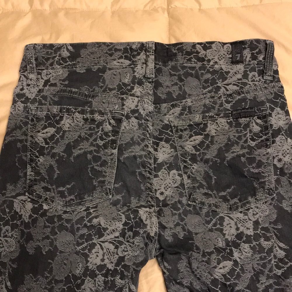 7 FAM skinny jeans, floral print size 28